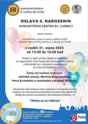 Oslava pátého výročí centra